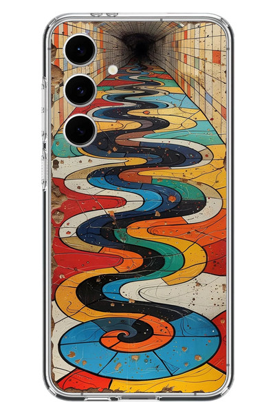Le Balvo Samsung Galaxy S24 FE Uyumlu Renk Duvarı Baskılı Silikon Kılıf