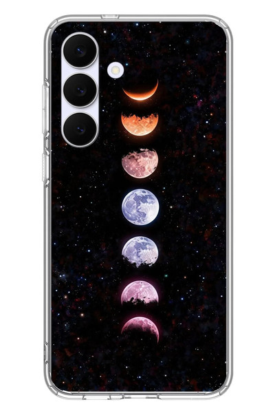 Le Balvo Samsung Galaxy S25 FE Uyumlu Tüm Gezegenler Baskılı Silikon Kılıf
