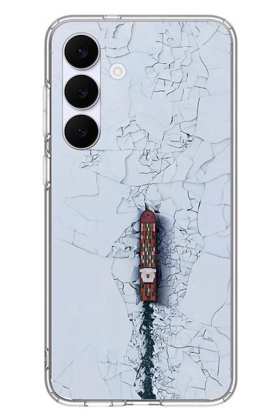 Le Balvo Samsung Galaxy S25 FE Uyumlu Yük Gemisi Baskılı Silikon Kılıf