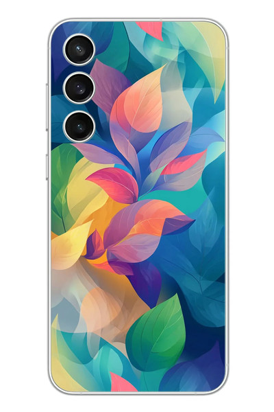 Le Balvo Samsung Galaxy S23 FE Uyumlu Yumuşak Dalgalı Baskılı Silikon Kılıf