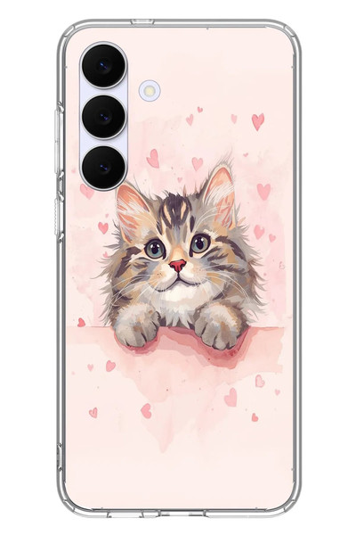 Le Balvo Samsung Galaxy S25 FE Uyumlu Benim Kedim Baskılı Silikon Kılıf