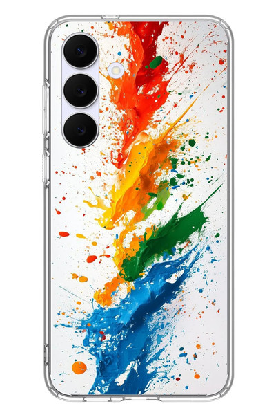 Le Balvo Samsung Galaxy S25 FE Uyumlu Renk Skalası Baskılı Silikon Kılıf