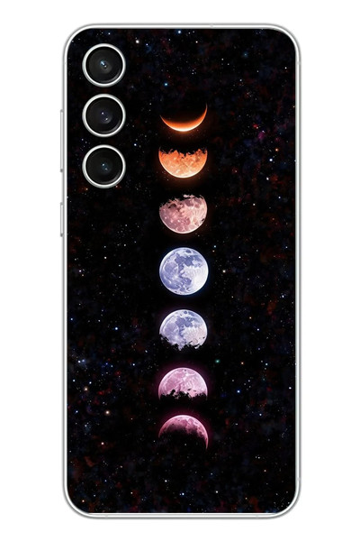 Le Balvo Samsung Galaxy S23 FE Uyumlu Tüm Gezegenler Baskılı Silikon Kılıf