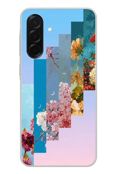Le Balvo Samsung Galaxy A36 Uyumlu Dik Çiçek Tabloları Baskılı Silikon Kılıf