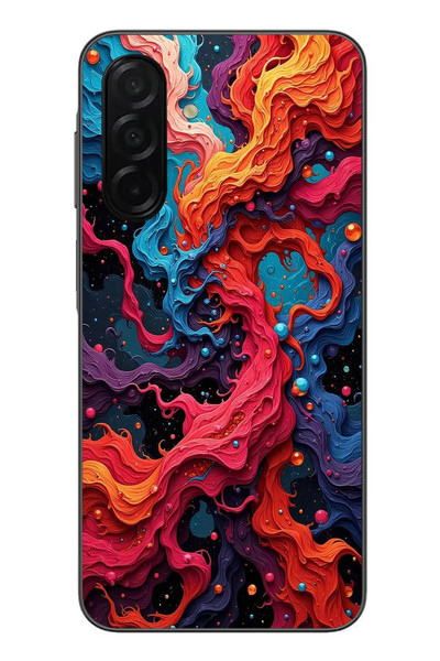 Le Balvo Samsung Galaxy A26 Uyumlu Dalgaların İz Karışımı Baskılı Silikon Kılıf