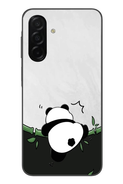 Le Balvo Samsung Galaxy A26 Uyumlu Bambuya Çıkan Panda Baskılı Silikon Kılıf
