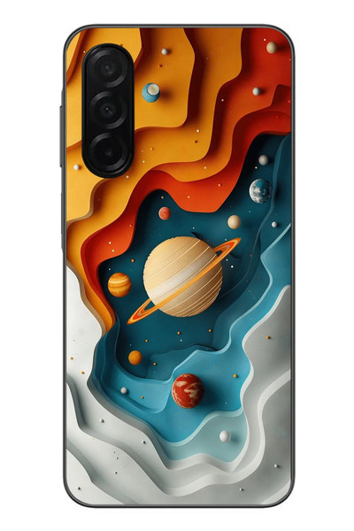 Le Balvo Samsung Galaxy A26 Uyumlu Uzay Renk Paleti Baskılı Silikon Kılıf