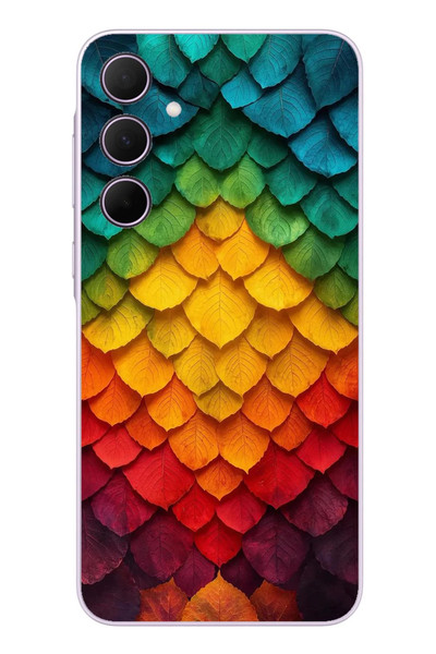 Le Balvo Samsung Galaxy A35 Uyumlu Efsun Renk Demeti Baskılı Silikon Kılıf