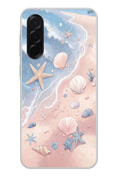 Le Balvo Samsung Galaxy A36 Uyumlu Deniz Yıldızı Kumsalı Baskılı Silikon Kılıf