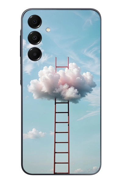Le Balvo Samsung Galaxy A16 Uyumlu Buluta Çıkan Merdiven Baskılı Silikon Kılıf