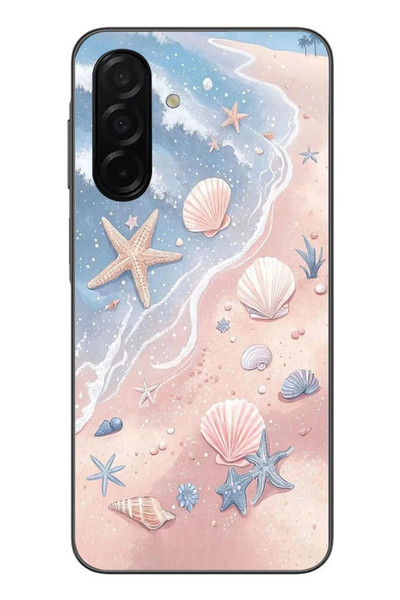 Le Balvo Samsung Galaxy A26 Uyumlu Deniz Yıldızı Kumsalı Baskılı Silikon Kılıf