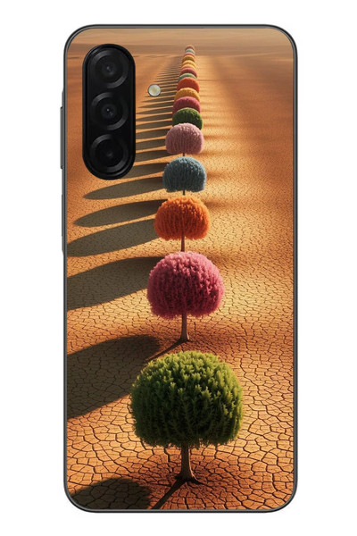 Le Balvo Samsung Galaxy A26 Uyumlu Sıralı Renkli Ağaçlar Baskılı Silikon Kılıf