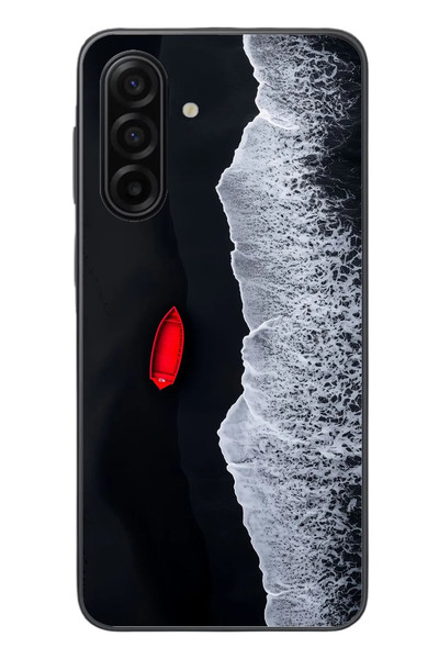 Le Balvo Samsung Galaxy A17 Uyumlu Kırmızı Tekne Yalnız Baskılı Silikon Kılıf