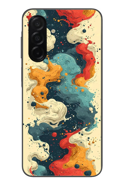 Le Balvo Samsung Galaxy A26 Uyumlu Ahenkli Boya İzleri Baskılı Silikon Kılıf