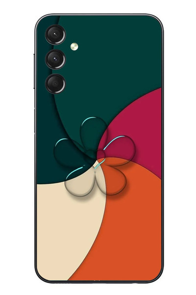 Le Balvo Samsung Galaxy A24 Uyumlu Modern Yonca Renkleri Baskılı Silikon Kılıf