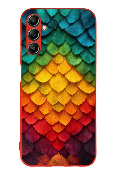 Le Balvo Samsung Galaxy A14 Uyumlu Efsun Renk Demeti Baskılı Silikon Kılıf