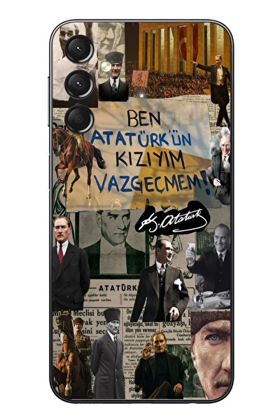 Le Balvo Samsung Galaxy A24 Uyumlu Ben Atatürk Kızıyım Baskılı Silikon Kılıf