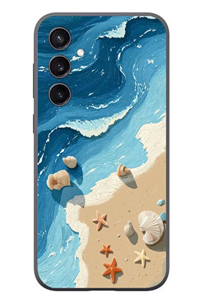 Le Balvo Samsung Galaxy S23 Uyumlu Deniz Yıldızı Tatilde Baskılı Silikon Kılıf