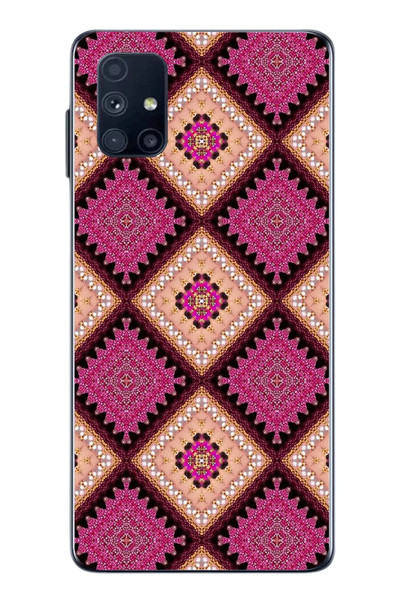 Le Balvo Samsung Galaxy M51 Uyumlu Pembe Yavrusu Motifleri Baskılı Silikon Kılıf