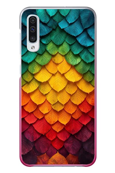 Le Balvo Samsung Galaxy A50 Uyumlu Efsun Renk Demeti Baskılı Silikon Kılıf