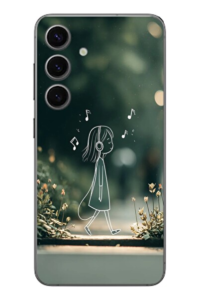 Le Balvo Samsung Galaxy S24 Uyumlu Neon Kız Çocugu Baskılı Silikon Kılıf