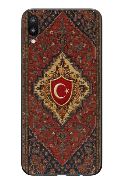 Le Balvo Samsung Galaxy M31 Uyumlu Türkiye Bayraklı Halı Baskılı Silikon Kılıf