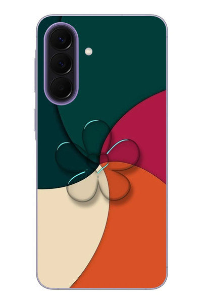 Le Balvo Samsung Galaxy A57 Uyumlu Modern Yonca Renkleri Baskılı Silikon Kılıf