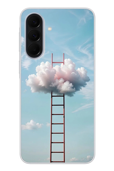 Le Balvo Samsung Galaxy A37 Uyumlu Buluta Çıkan Merdiven Baskılı Silikon Kılıf