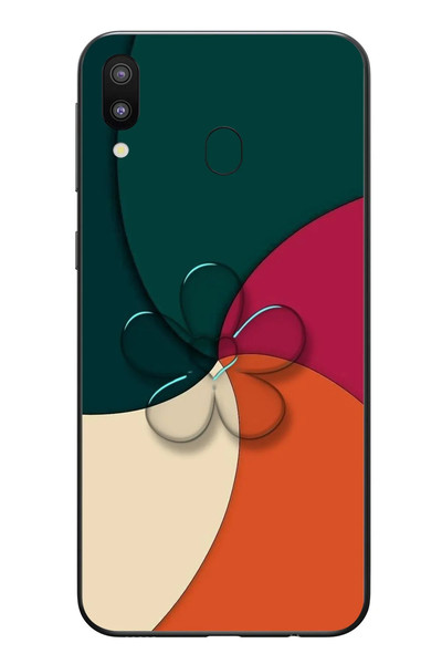 Le Balvo Samsung Galaxy M31 Uyumlu Modern Yonca Renkleri Baskılı Silikon Kılıf