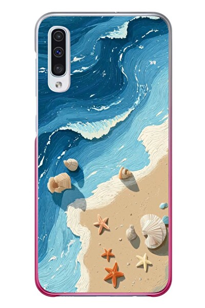 Le Balvo Samsung Galaxy A50 Uyumlu Deniz Yıldızı Tatilde Baskılı Silikon Kılıf