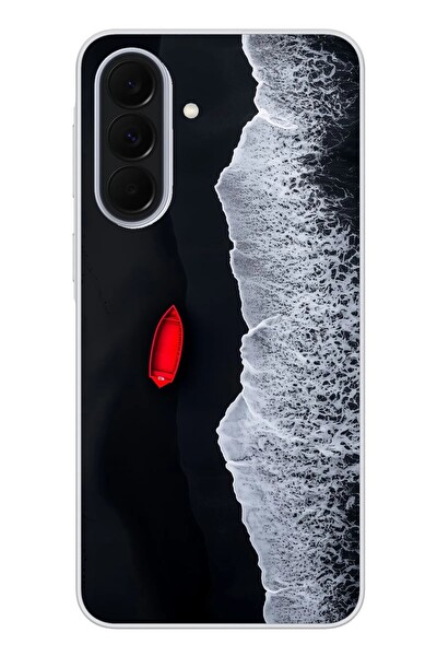 Le Balvo Samsung Galaxy A37 Uyumlu Kırmızı Tekne Yalnız Baskılı Silikon Kılıf