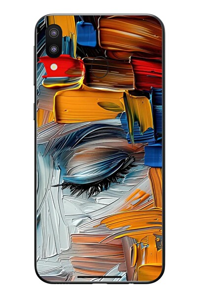 Le Balvo Samsung Galaxy M31 Uyumlu Göz Boyama Fırçaları Baskılı Silikon Kılıf
