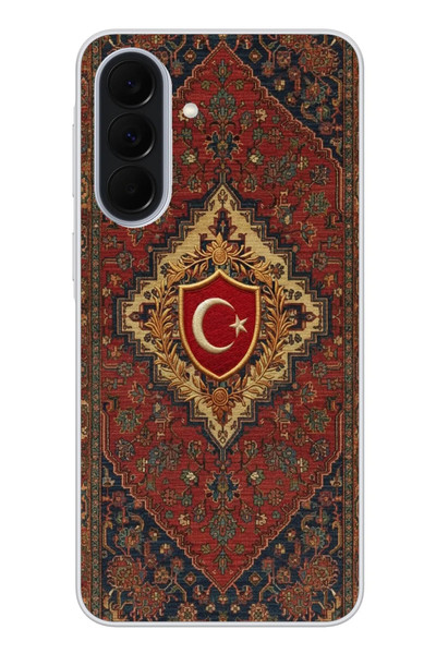 Le Balvo Samsung Galaxy A37 Uyumlu Türkiye Bayraklı Halı Baskılı Silikon Kılıf