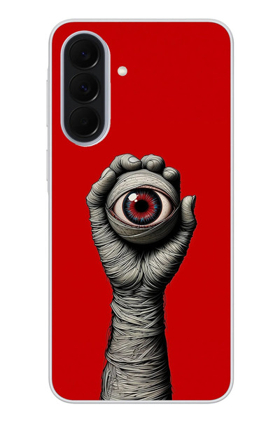 Le Balvo Samsung Galaxy A37 Uyumlu Tek Göz Elde Baskılı Silikon Kılıf