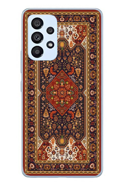 Le Balvo Samsung Galaxy A53 Uyumlu Anadolu Motif Halısı Baskılı Silikon Kılıf