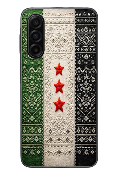 Le Balvo Samsung Galaxy A17 Uyumlu Suriye Bayrağı Dokuma Baskılı Silikon Kılıf