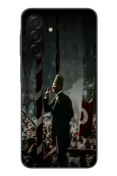 Le Balvo Samsung Galaxy A26 Uyumlu Atatürk Hitap Ediyor Baskılı Silikon Kılıf