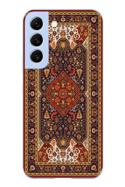 Le Balvo Samsung Galaxy S22 Uyumlu Anadolu Motif Halısı Baskılı Silikon Kılıf