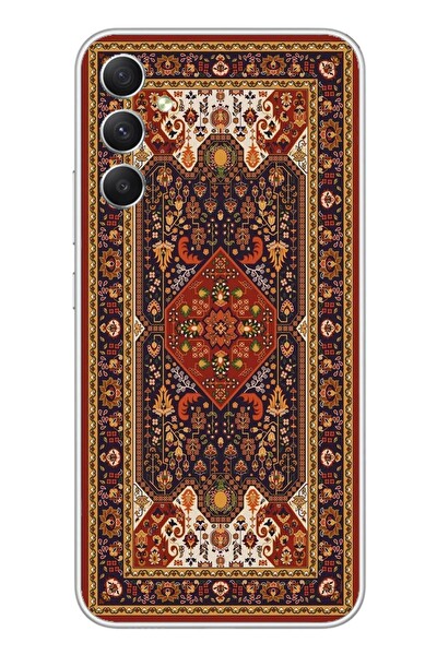 Le Balvo Samsung Galaxy A34 Uyumlu Anadolu Motif Halısı Baskılı Silikon Kılıf