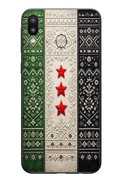 Le Balvo Samsung Galaxy M31 Uyumlu Suriye Bayrağı Dokuma Baskılı Silikon Kılıf