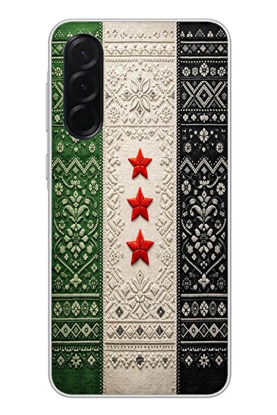 Le Balvo Samsung Galaxy A36 Uyumlu Suriye Bayrağı Dokuma Baskılı Silikon Kılıf