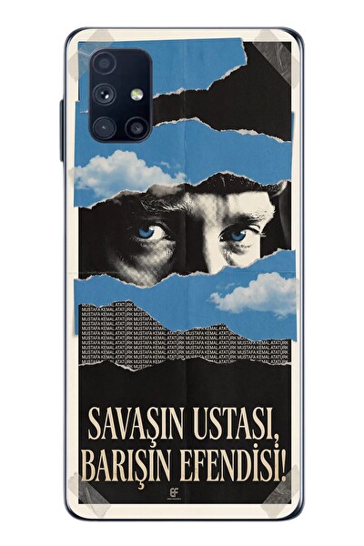 Le Balvo Samsung Galaxy M51 Uyumlu Savaşın Ustası Atatürk Baskılı Silikon Kılıf