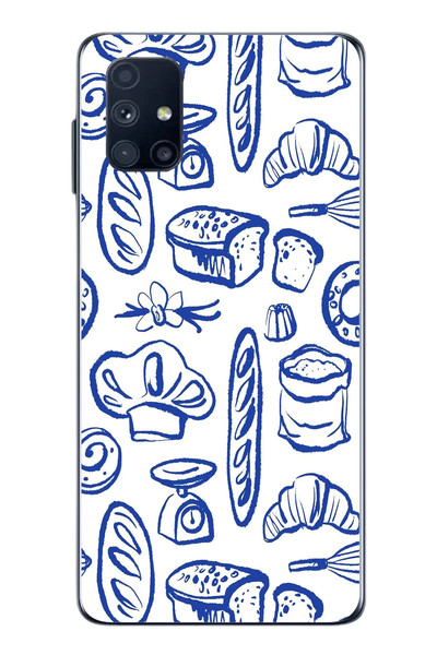 Le Balvo Samsung Galaxy M51 Uyumlu Bakery Ahçı Usta Baskılı Silikon Kılıf
