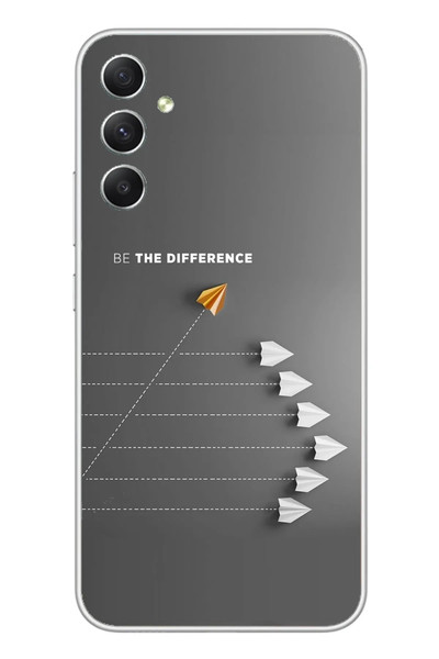 Le Balvo Samsung Galaxy A34 Uyumlu Be The Difference Baskılı Silikon Kılıf