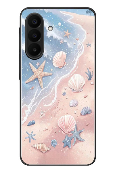 Le Balvo Samsung Galaxy A27 Uyumlu Deniz Yıldızı Kumsalı Baskılı Silikon Kılıf