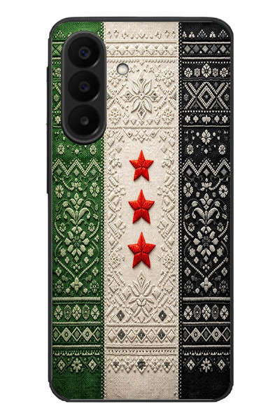 Le Balvo Samsung Galaxy A27 Uyumlu Suriye Bayrağı Dokuma Baskılı Silikon Kılıf