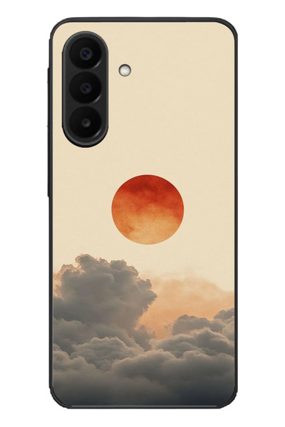 Le Balvo Samsung Galaxy A27 Uyumlu Bulut ve Güneş Baskılı Silikon Kılıf