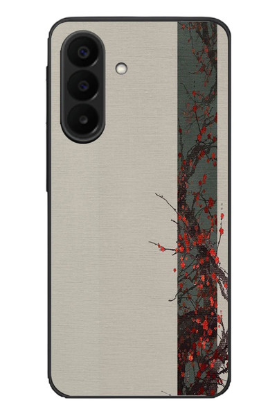 Le Balvo Samsung Galaxy A27 Uyumlu Sade Sonbahar Sarmaşık Baskılı Silikon Kılıf