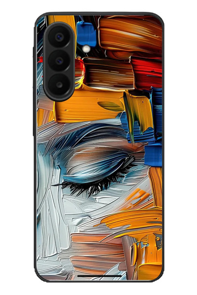 Le Balvo Samsung Galaxy A27 Uyumlu Göz Boyama Fırçaları Baskılı Silikon Kılıf