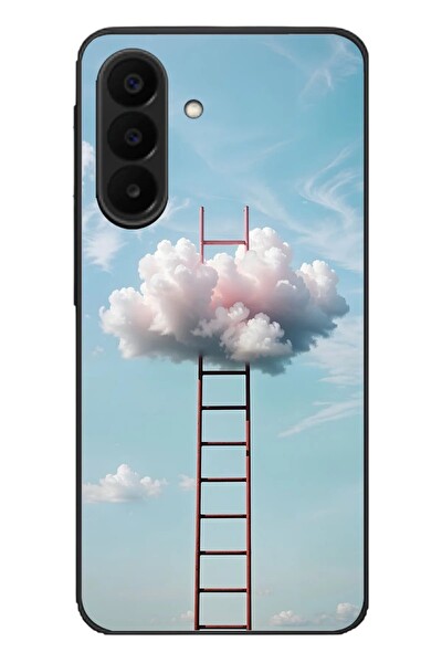 Le Balvo Samsung Galaxy A27 Uyumlu Buluta Çıkan Merdiven Baskılı Silikon Kılıf